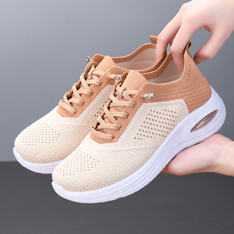 Ines | Dames Sneakers Plateau Air-Cushion Veters Ademend Comfort