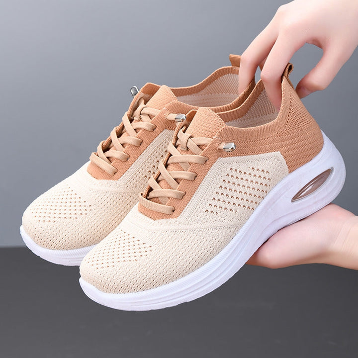 Ines | Dames Sneakers Plateau Air-Cushion Veters Ademend Comfort