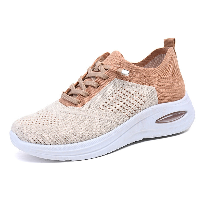 Ines | Dames Sneakers Plateau Air-Cushion Veters Ademend Comfort
