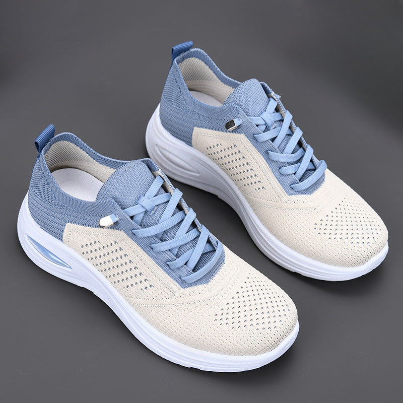Ines | Dames Sneakers Plateau Air-Cushion Veters Ademend Comfort