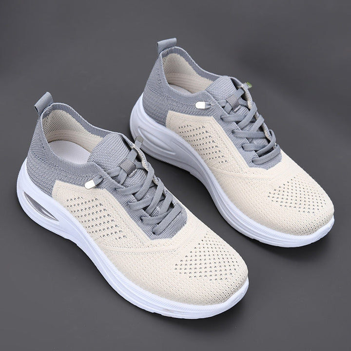 Ines | Dames Sneakers Plateau Air-Cushion Veters Ademend Comfort