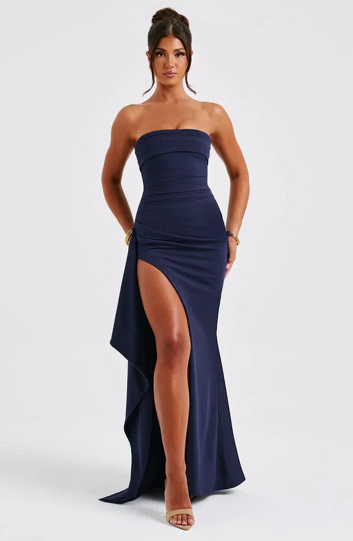 Isabella | Stijlvolle Dames Maxi Jurk Blote Schouders