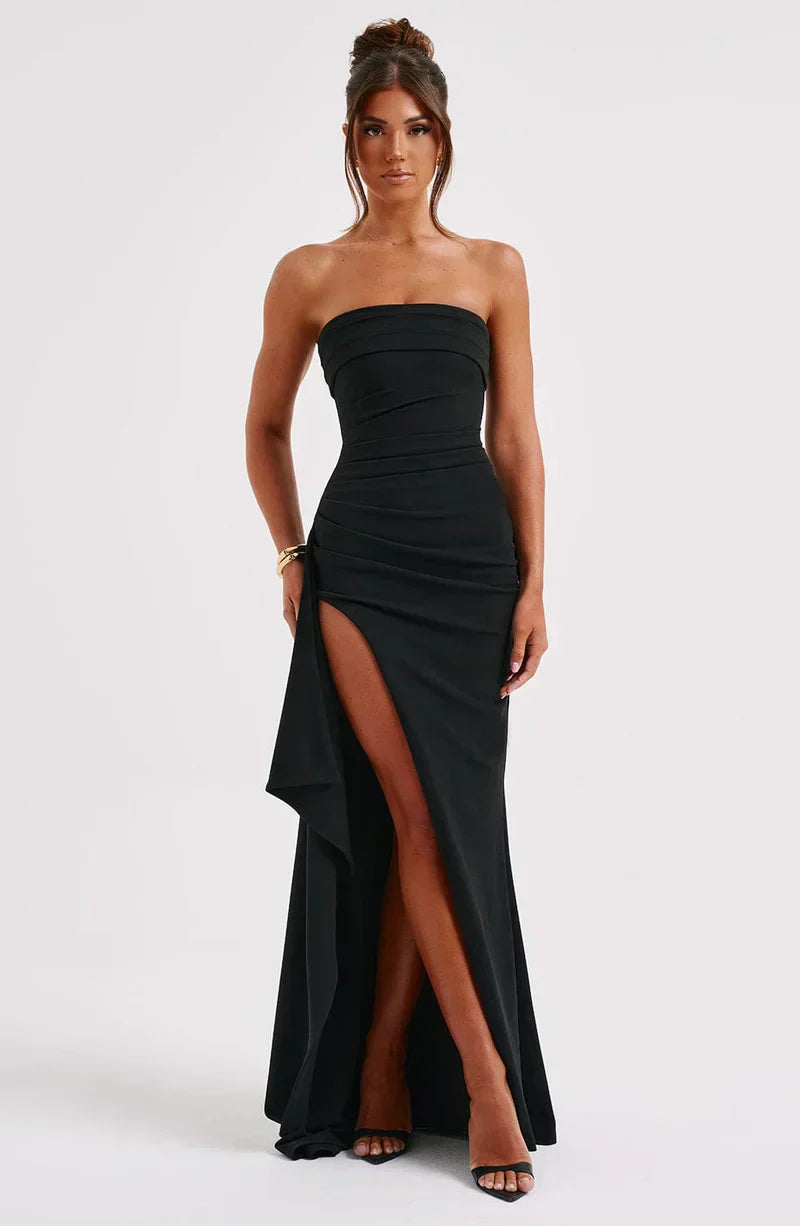 Isabella | Stijlvolle Dames Maxi Jurk Blote Schouders