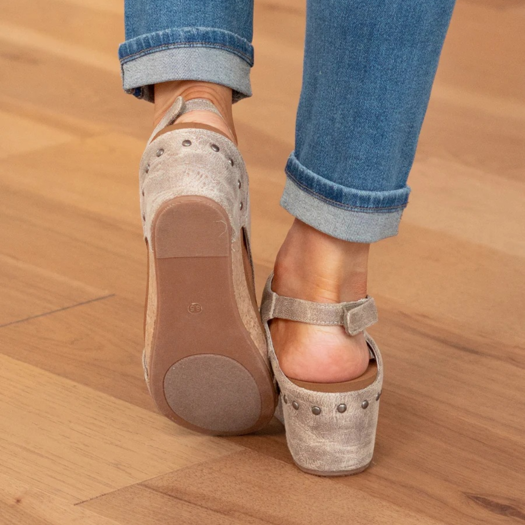Jasmijn | Dames Elegante Suède Sleehak Zomer Sandalen
