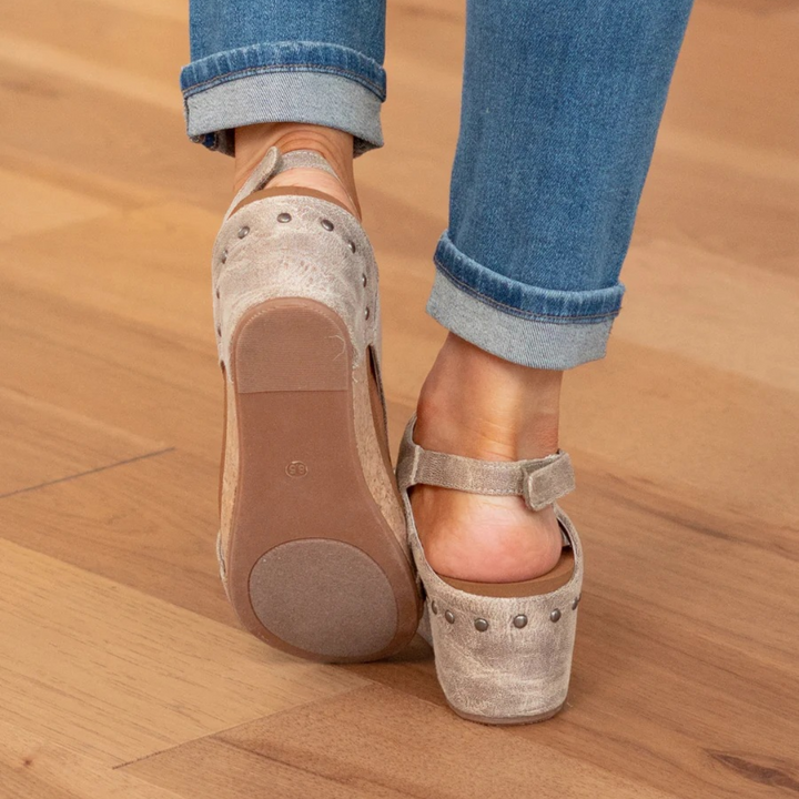 Jasmijn | Dames Elegante Suède Sleehak Zomer Sandalen