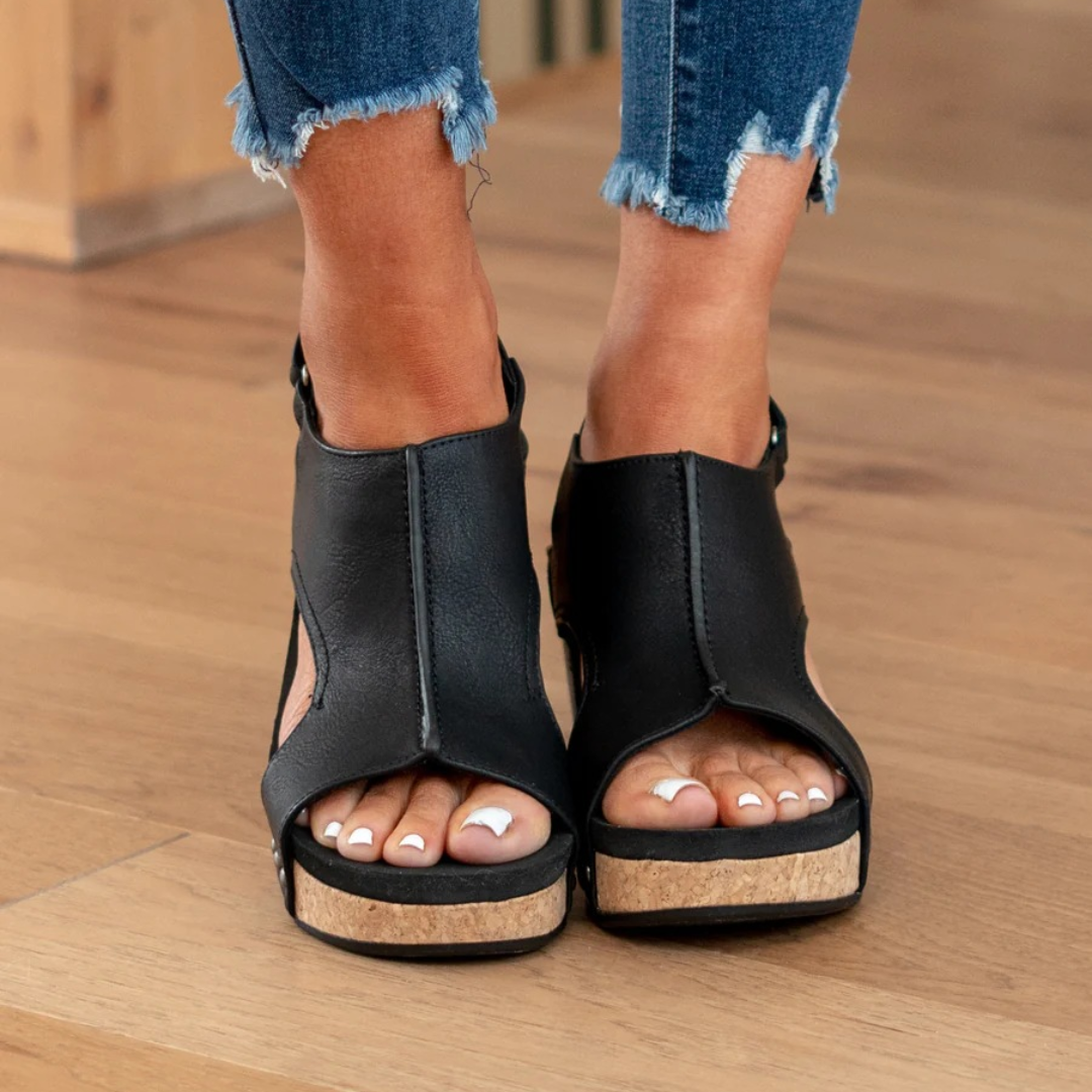 Jasmijn | Dames Elegante Suède Sleehak Zomer Sandalen