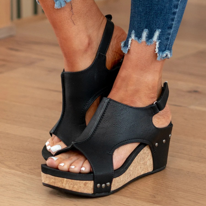 Jasmijn | Dames Elegante Suède Sleehak Zomer Sandalen