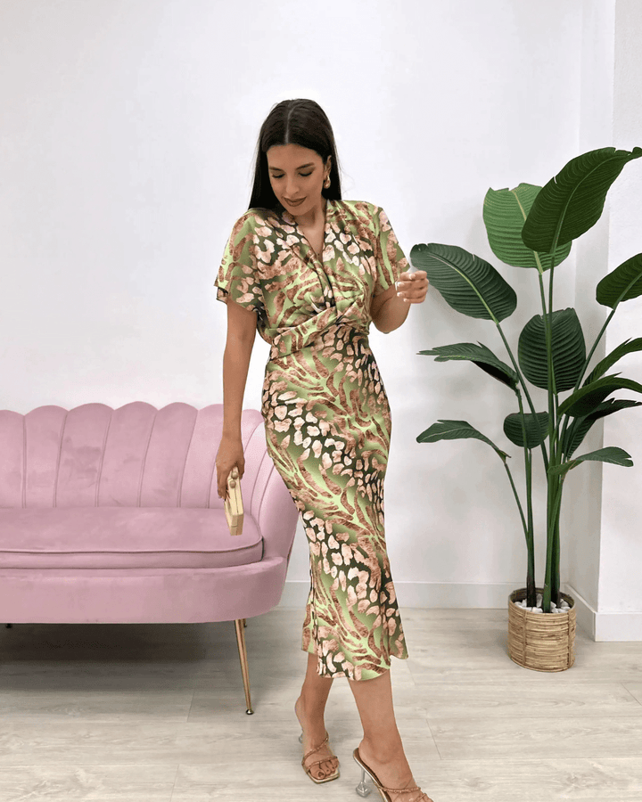 Kiki | Dames Elegante Aansluitende Jurk Tijdloos
