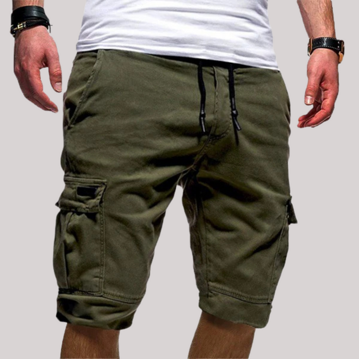 Koen | Heren Cargo Korte Broek Shorts Trekkoord Multi Pocket