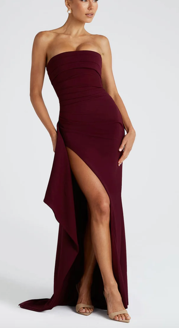 Livia | Elegante Dames Maxi Hoge Split Avondjurk
