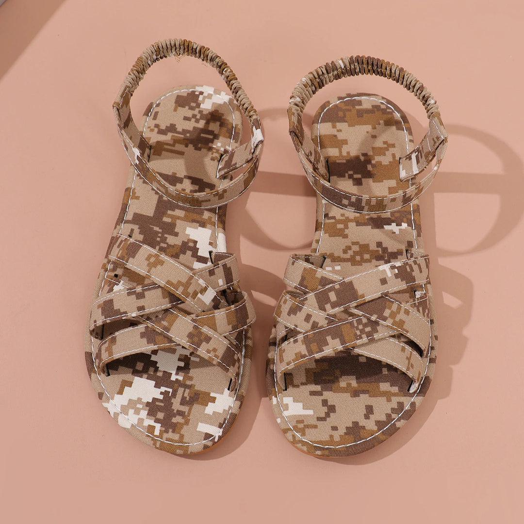 Lotte | Dames Boho Sandalen Platte Hak Gekruist