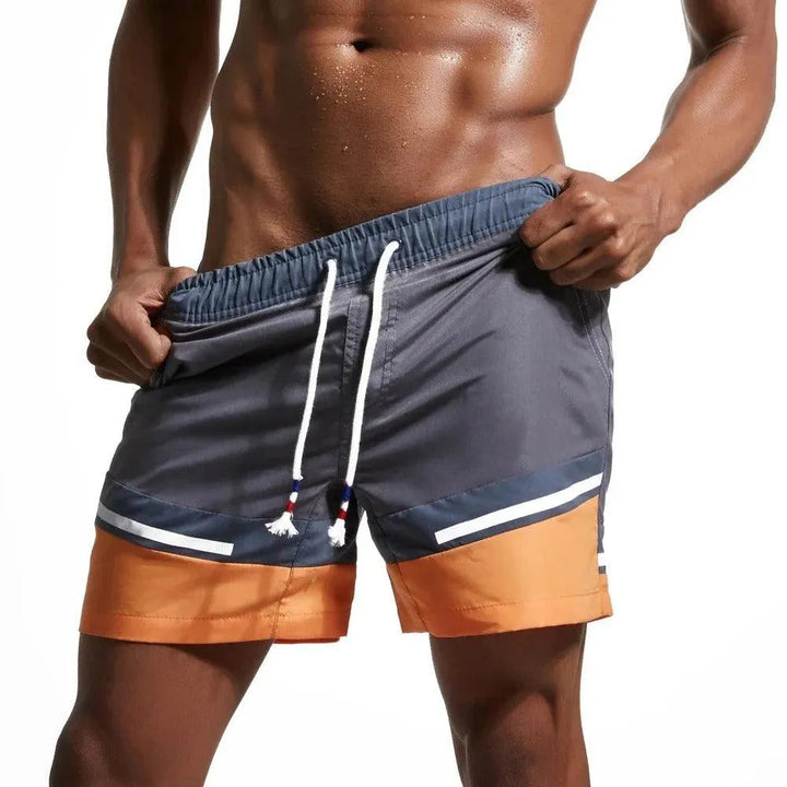 Marc | Heren Zwembroek Strand Streeppatroon Sneldrogend Elastische Tailleband