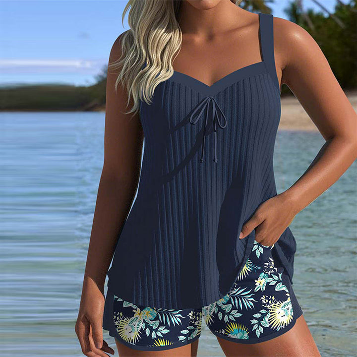 Mare | Tankini Wijde Ribbel Koord Tropisch Strand