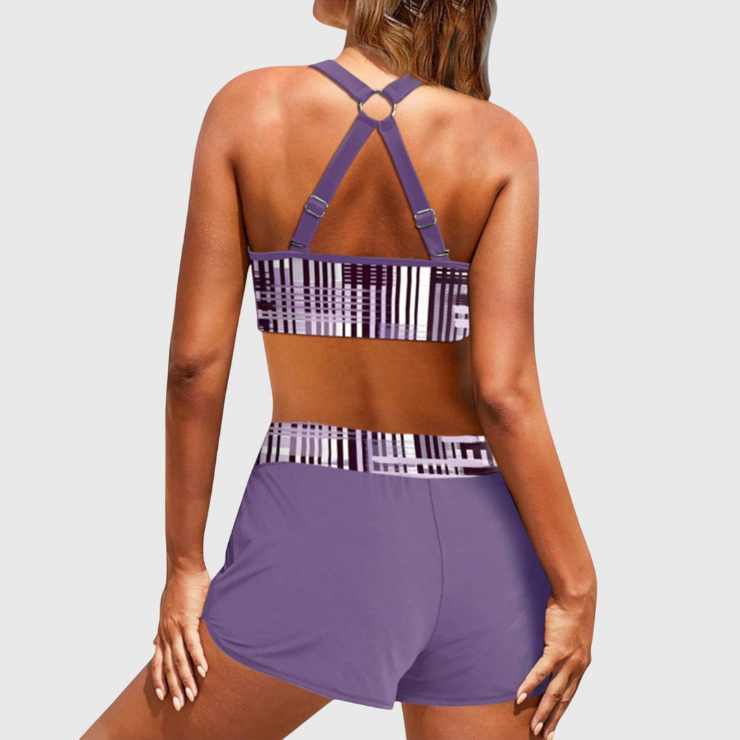 Marell | Dames Geribbelde Bikini Hoge Taille Zomer