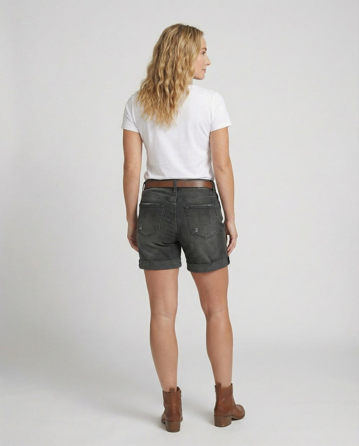 Marlies | Dames Korte Broek Gescheurde Denim