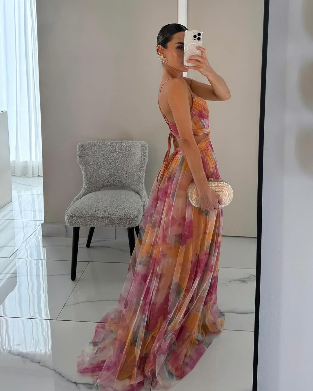 Mylène | Elegante Dames Maxi Bloemen Zomerjurk