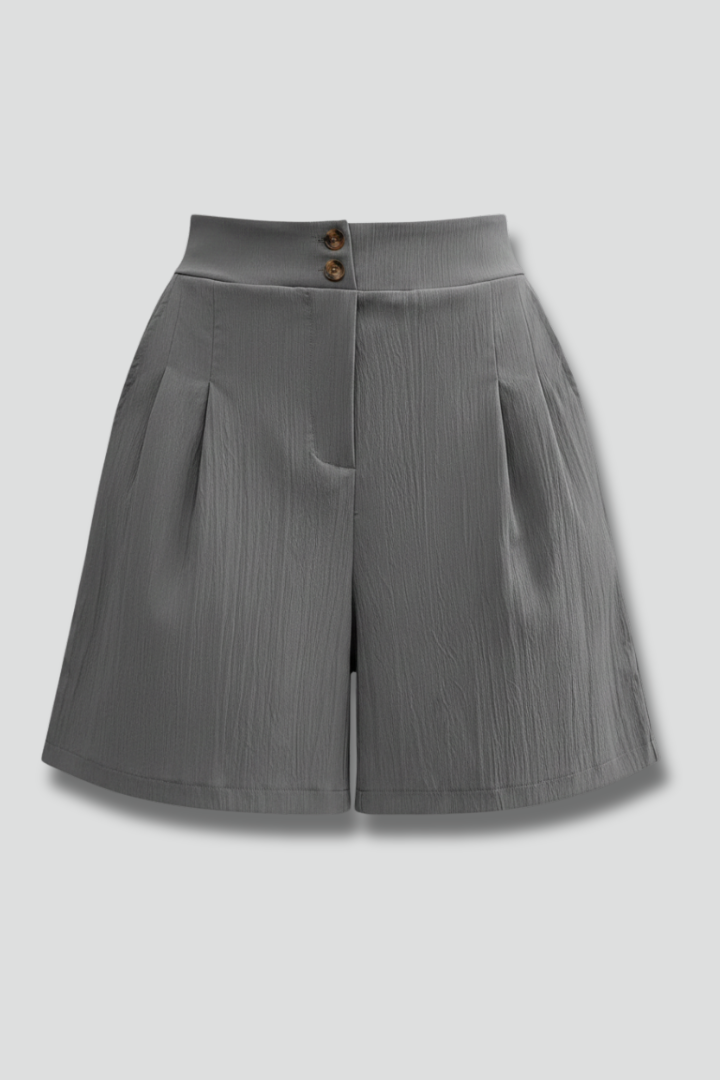 Noortje | Stijlvolle Damesshort Met Wijde Pijpen En Hoge Taille