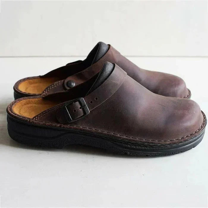 Omer | Ergonomische Heren Slip-On Instappers met Leder-Look