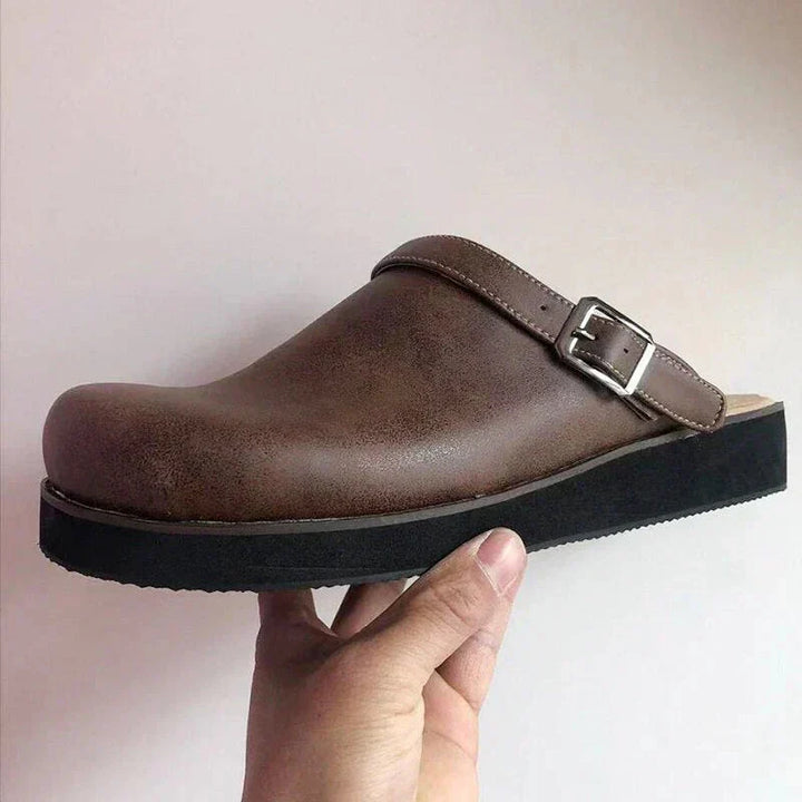 Omer | Ergonomische Heren Slip-On Instappers met Leder-Look