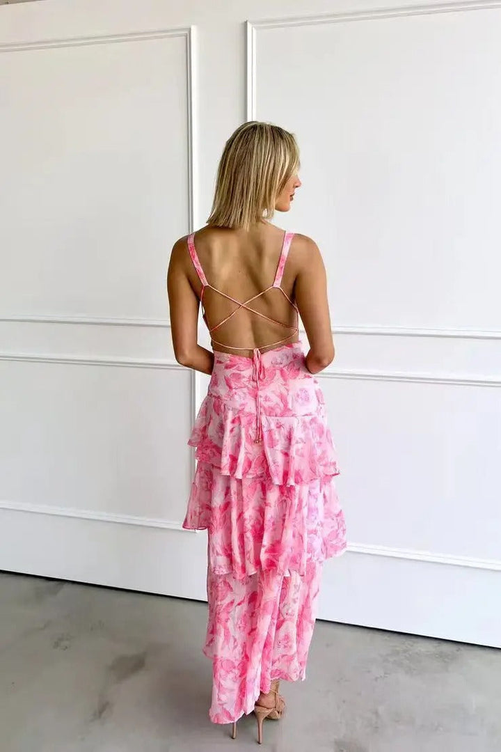 Othella | Elegante Dames V-Hals Chiffon Maxi Jurk
