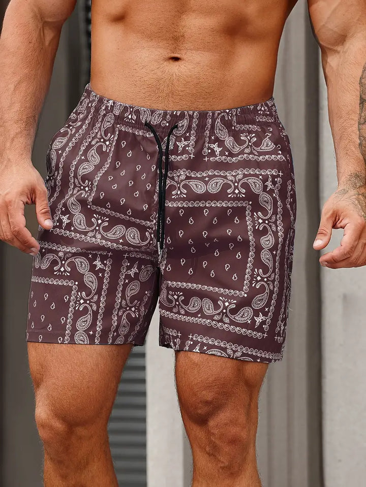 Rico | Heren Zwembroek Strand Paisley Print Relaxed Fit