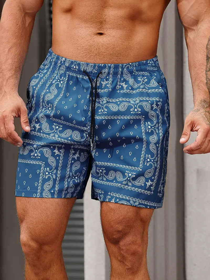 Rico | Heren Zwembroek Strand Paisley Print Relaxed Fit