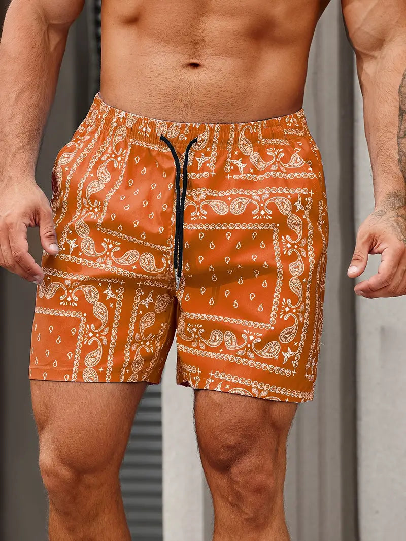 Rico | Heren Zwembroek Strand Paisley Print Relaxed Fit