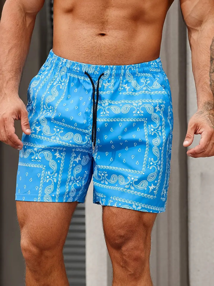 Rico | Heren Zwembroek Strand Paisley Print Relaxed Fit