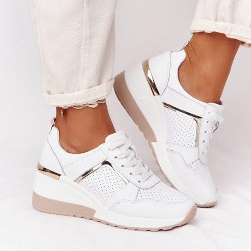 Sofie | Dames Sneakers Wedge Dagelijks Verborgen Hak