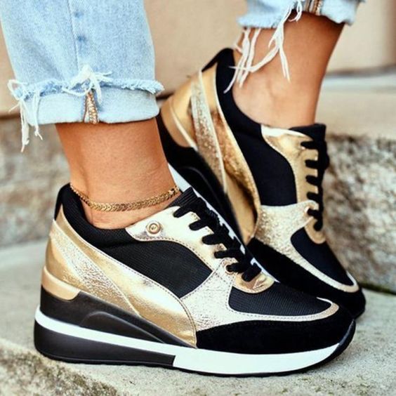 Sofie | Dames Sneakers Wedge Dagelijks Verborgen Hak
