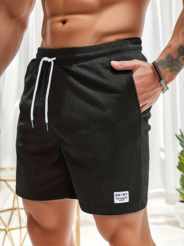 Thijs | Heren Zomer Corduroy Korte Broek Shorts Trekkoord