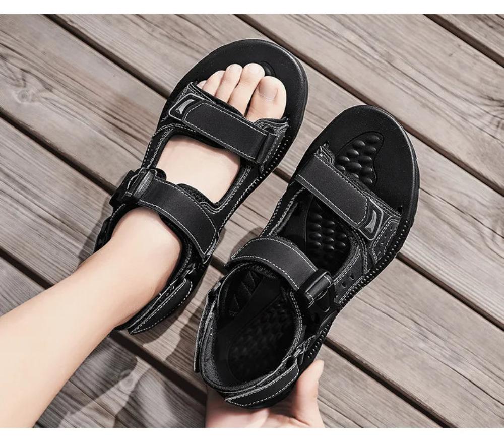 Tom | Heren Open Sandalen Klitterband Casual Sportief Verstelbaar