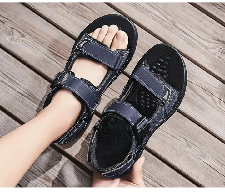 Tom | Heren Open Sandalen Klitterband Casual Sportief Verstelbaar