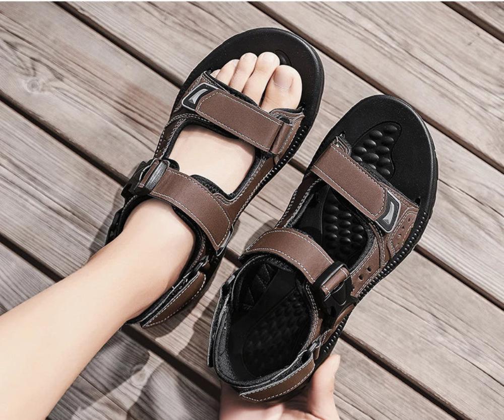 Tom | Heren Open Sandalen Klitterband Casual Sportief Verstelbaar