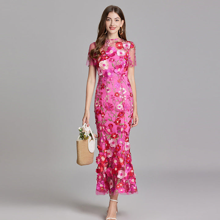 Vespera | Elegante Dames Mouwloze Maxi Jurk met Artistieke Bloemenprint