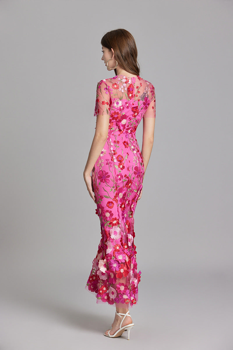 Vespera | Elegante Dames Mouwloze Maxi Jurk met Artistieke Bloemenprint