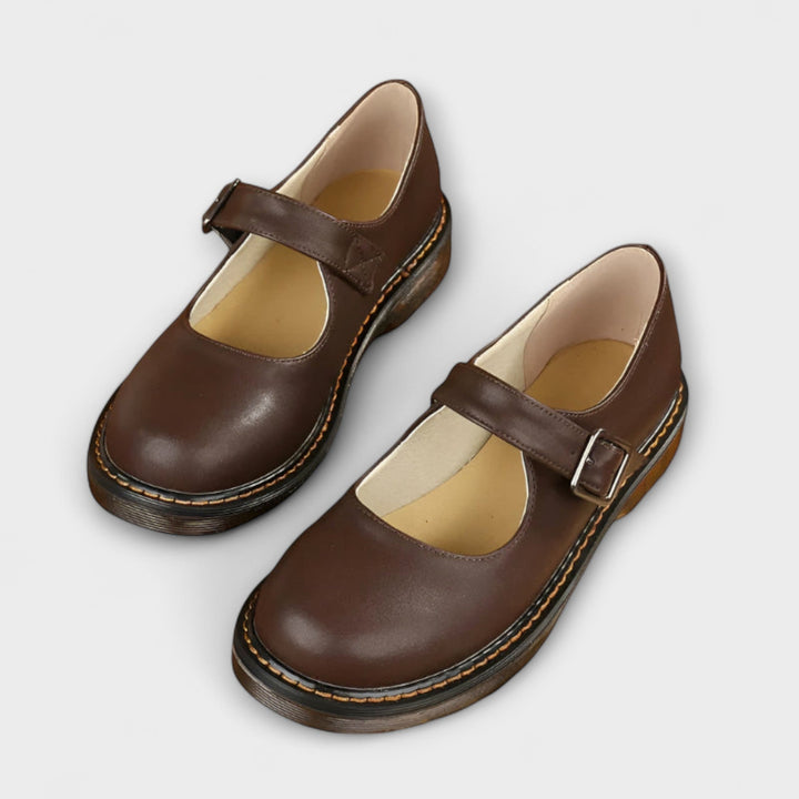Zayna | Comfortabele Dames Mary Jane Platte Schoenen