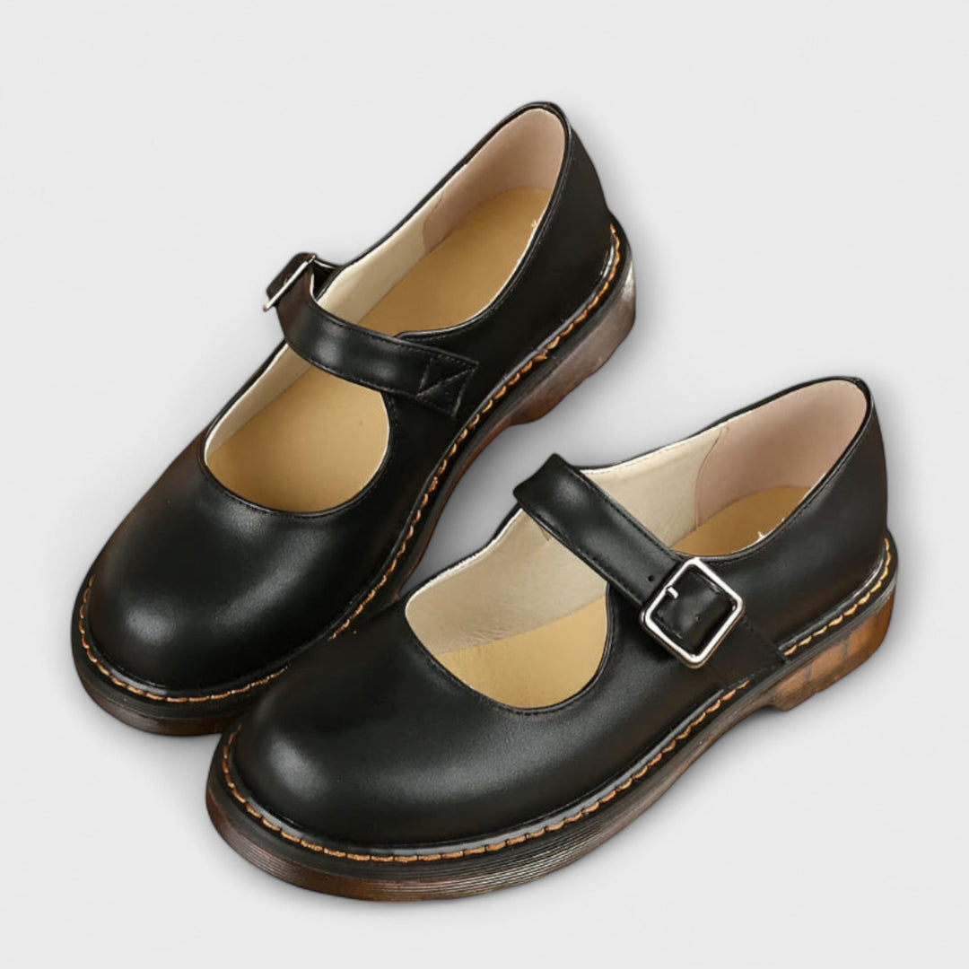 Zayna | Comfortabele Dames Mary Jane Platte Schoenen
