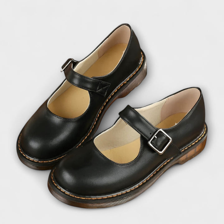 Zayna | Comfortabele Dames Mary Jane Platte Schoenen