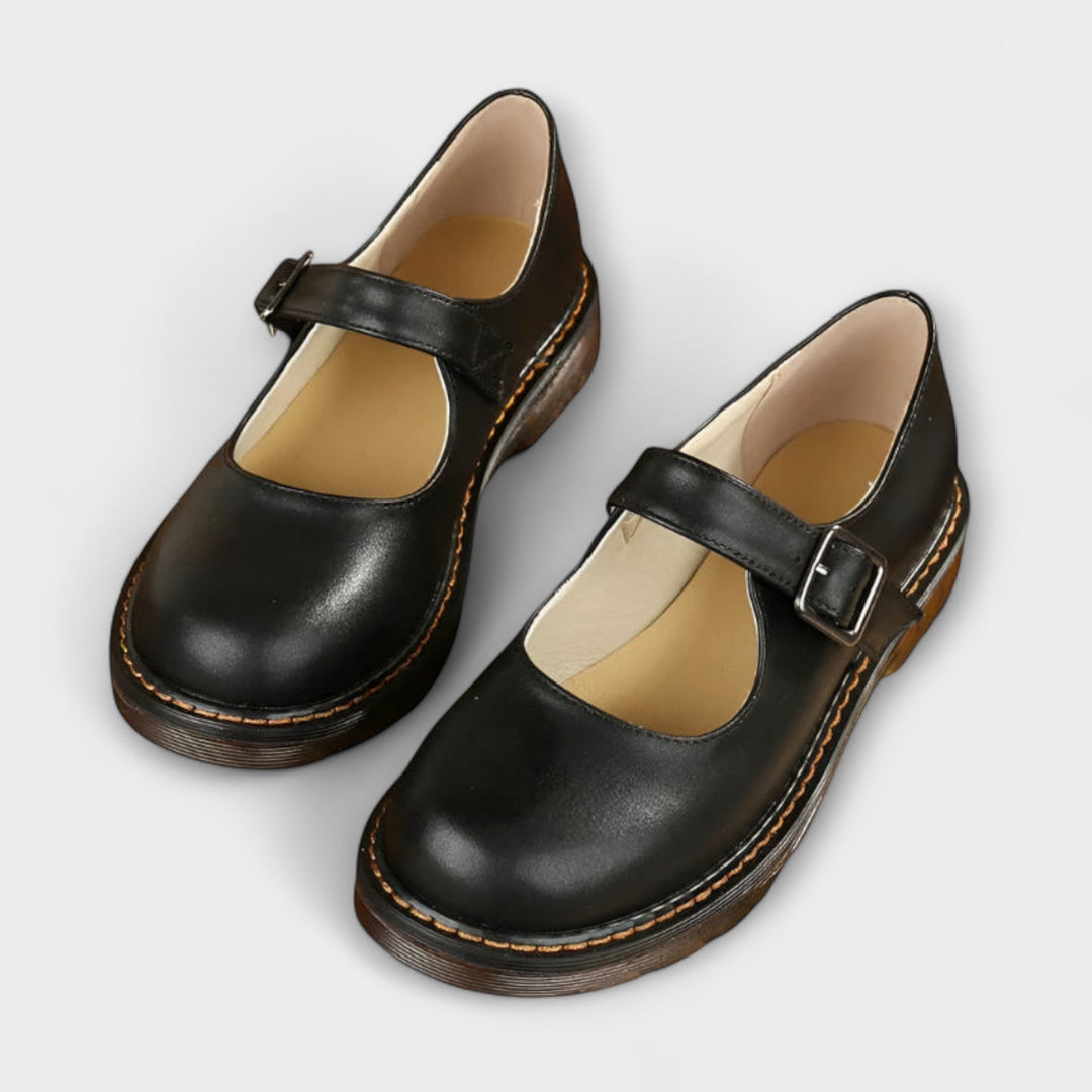 Zayna | Comfortabele Dames Mary Jane Platte Schoenen