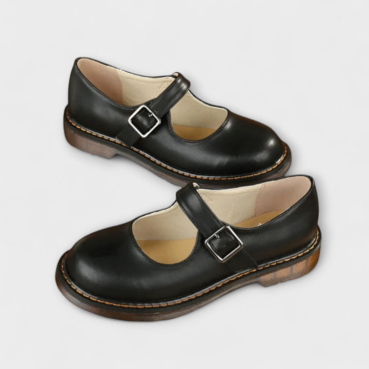 Zayna | Comfortabele Dames Mary Jane Platte Schoenen
